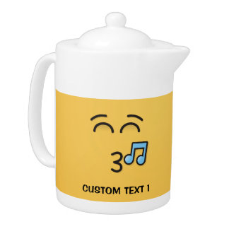 Whistling Face with Smiling Eyes Teapot