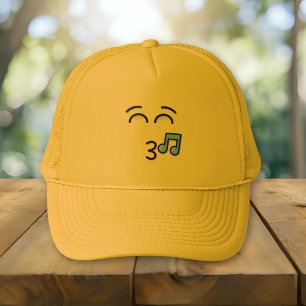 Whistling Face with Smiling Eyes Trucker Hat