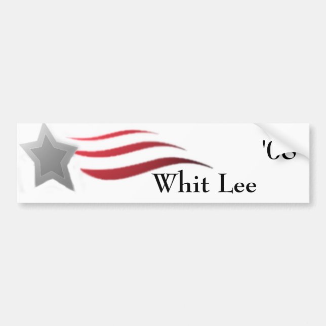 Whit Lee for President Bumper Sticker (Front)