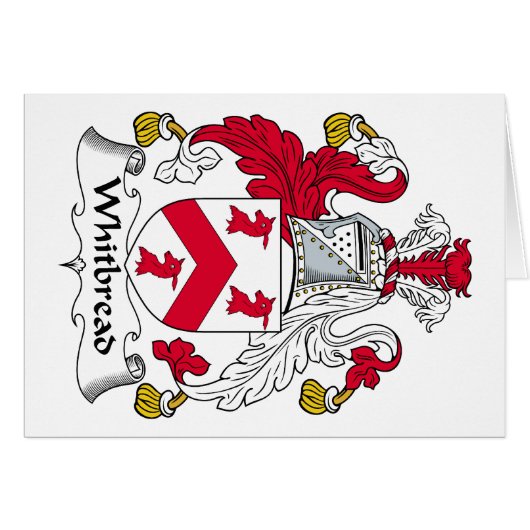 Whitbread Family Crest (Front Horizontal)
