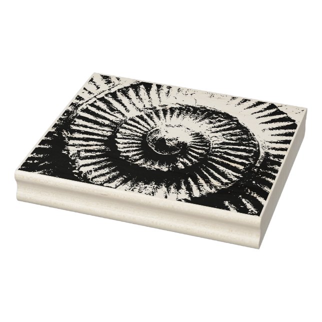 Whitby Ammonite  Rubber Stamp (Stamp)