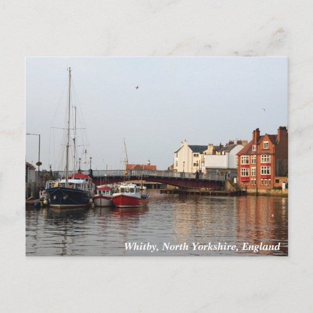 Whitby Harbor Postcard (Front)