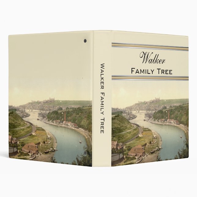 Whitby III, Yorkshire, England Family Tree 3 Ring Binder (Background)