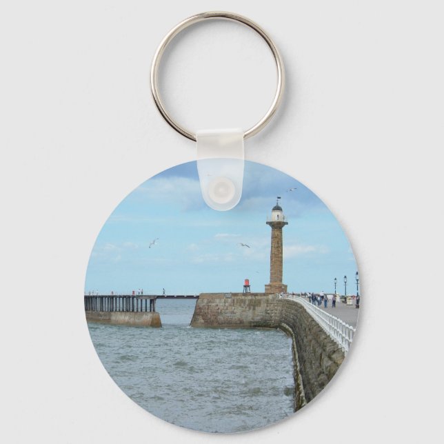 Whitby in North Yorkshire, England. Keychain (Front)
