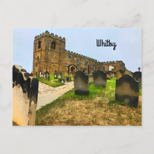 Whitby St Mary’s Church Graveyard Postcard