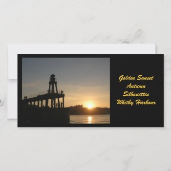 Whitby Sunset Photocard by persimew at Zazzle