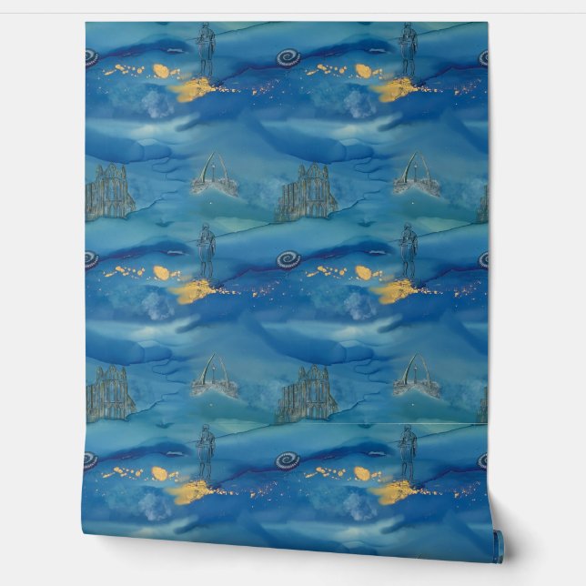 Whitby Waves Wallpaper Wallpaper (Unrolling)