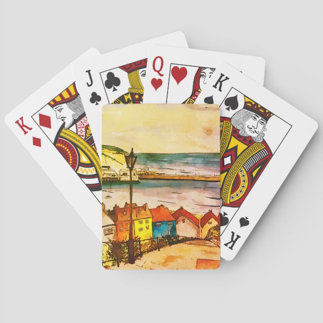Whitby Yorkshire 199 Steps original   Poker Cards (Back)