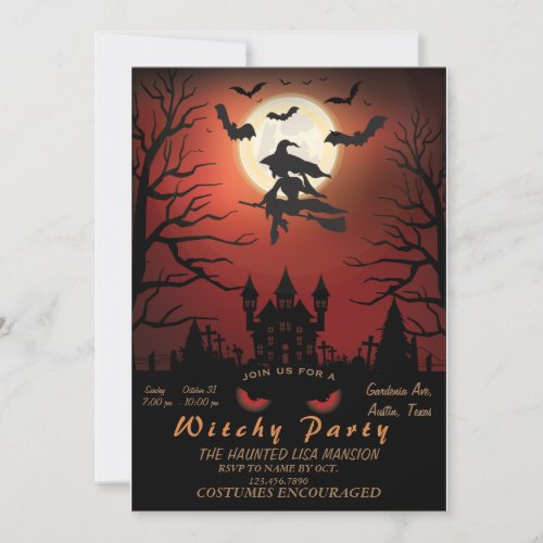 Whitcy Night Party  Planner Invitation