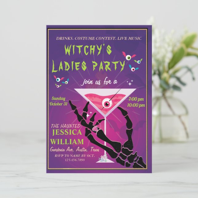 WHITCY'S LADYS PARTY INVITATION (Standing Front)