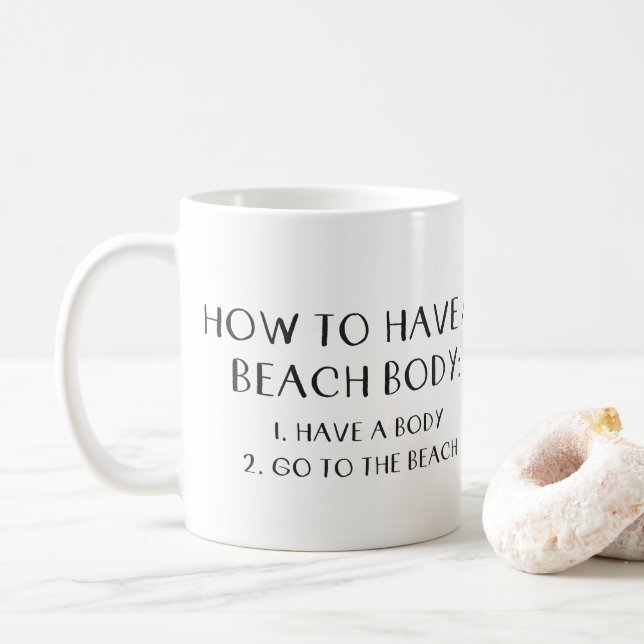 White 11 oz Classic Mug (With Donut)