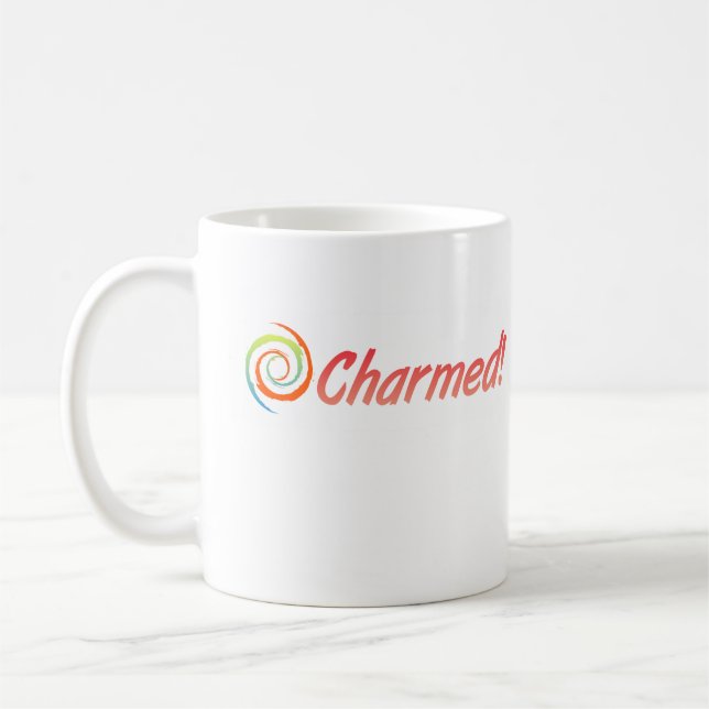 White 11 oz mug for right-handers, original design (Left)