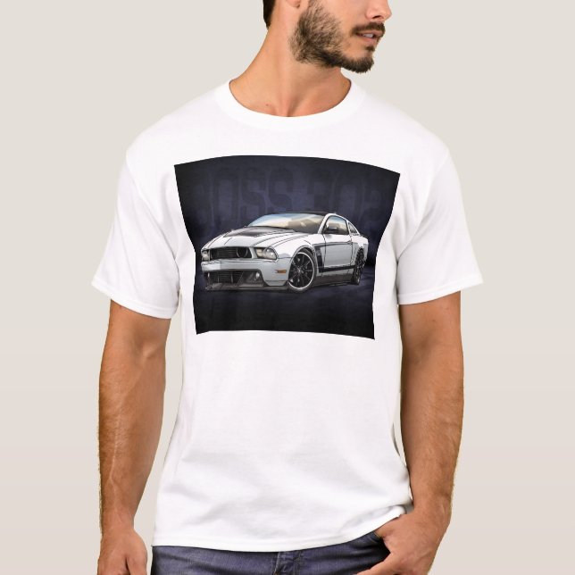 White 2012 Boss 302 T-Shirt (Front)