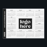 White 2025 Business Logo Magnetic Calendar<br><div class="desc">Your Logo Here 2025 Calendar: Elevate your brand visibility with our sleek 2025 Business Logo Magnetic Calendar featuring a clean white background and bold black text. This visually appealing calendar showcases your logo prominently in the center, with your website or company name displayed alongside, making it an excellent promotional item...</div>