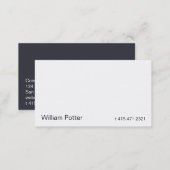 White 2b business card (Front/Back)