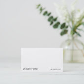 White 2b business card (Standing Front)