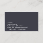 White 2b business card (Back)