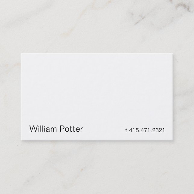 White 2b business card (Front)