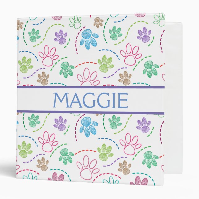 White 3 Ring Avery Signature 1.5" Binder (Front/Inside)