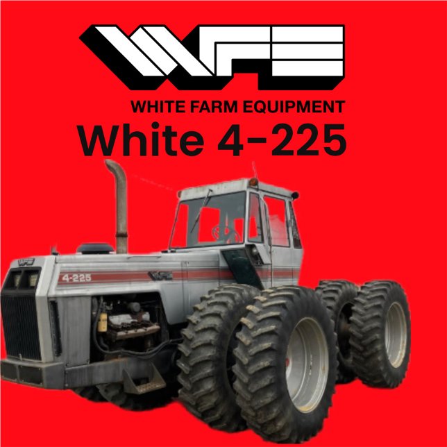 White 4-225 T-Shirt (Creator Uploaded)