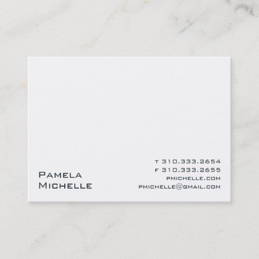 Customizable White #500 business card