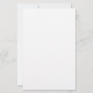White 5.5" x 8.5" Matte Paper Blank Wedding Menu