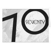 White 70 Decade Birthday (Front Horizontal)