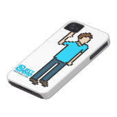 White 8-bit iPhone 4 Case (Bottom)