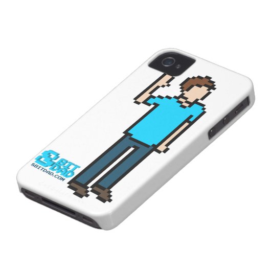 White 8-bit iPhone 4 Case (Bottom)