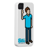 White 8-bit iPhone 4 Case (Back/Right)