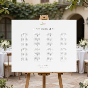 White 8 Table Watercolor Flower Foam Boards