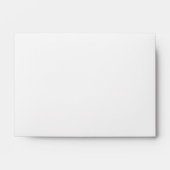 White A6 4x6 Back Flap Return Address Envelopes (Front)