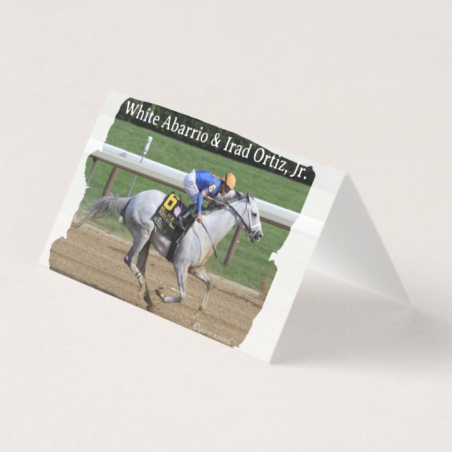 White Abarrio and Irad Ortiz, Jr. - note card (Front)