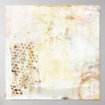 White Abstraction Poster at Zazzle