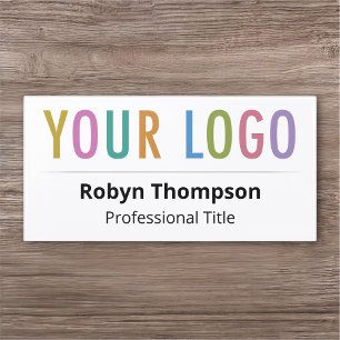 White Acrylic Large Name Plate Company Logo Office Door Sign