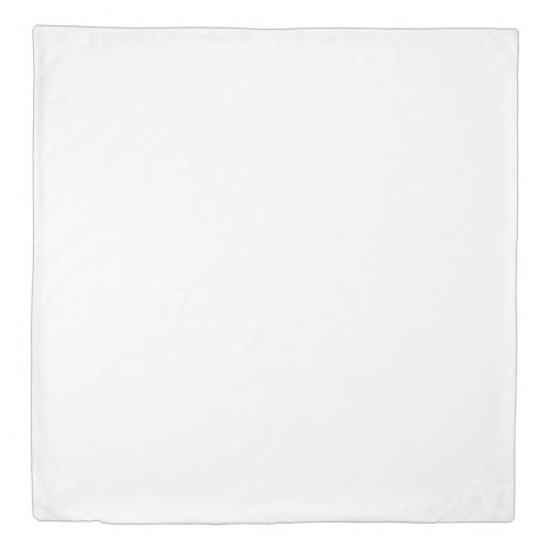 White Add Your Custom Pattern Template Duvet Cover