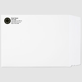 White Add Your Logo Return Address Envelope Mailers