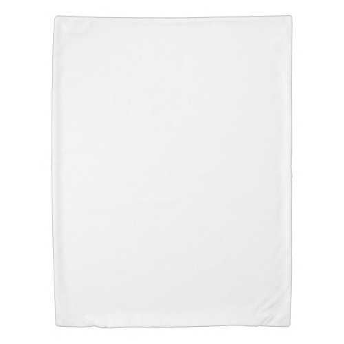 White Add Your Single Image Twin Template Duvet Cover