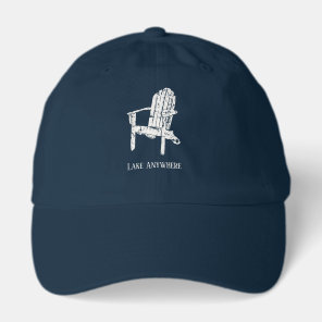 White Adirondack Chair Personalized Souvenir Hat