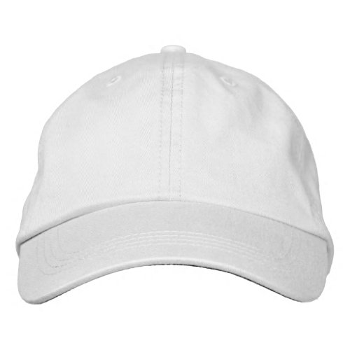 White Adjustable Cap