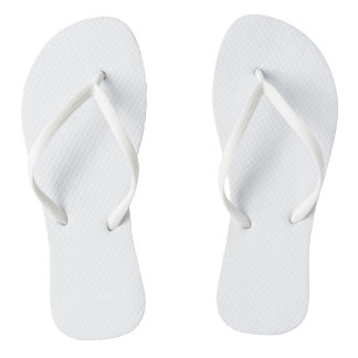 white flip flops