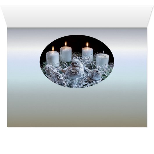 White Advent Wreath (Inside Horizontal (Bottom))