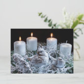 White Advent Wreath (Standing Front)