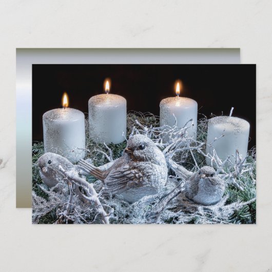 White Advent Wreath (Front/Back)