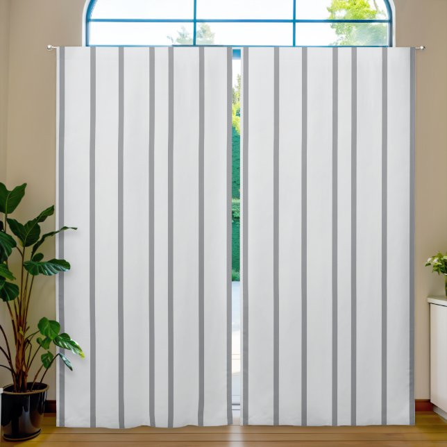 White Aesthetic  Blackout Curtain (Living Room)