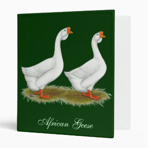 White African Geese Binder
