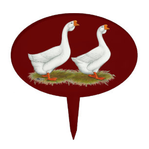 White African Geese Cake Topper
