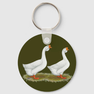 White African Geese Keychain