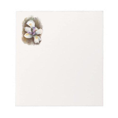 White African Iris Notepad