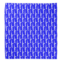 White AK-47 Weapon Assault Rifle Guns, Blue